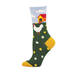 SockSmith Mother Hen Crew Sock (Women) - Green Heather Accessories - Socks - Lifestyle - The Heel Shoe Fitters