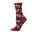SockSmith Pomegranate Pop Crew Sock (Women) - Black