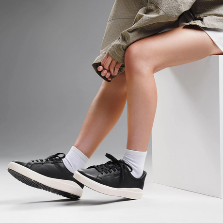 Kizik Vegas 2 Sneaker (Women) - Black/Pristine Athletic - Casual - Lace Up - The Heel Shoe Fitters