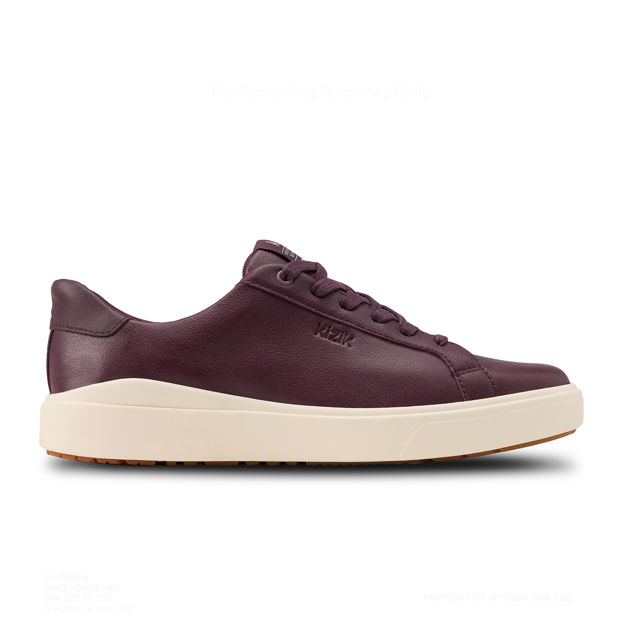 Kizik Vegas 2 Sneaker (Women) - Mauve Wine/Pristine Athletic - Casual - Lace Up - The Heel Shoe Fitters
