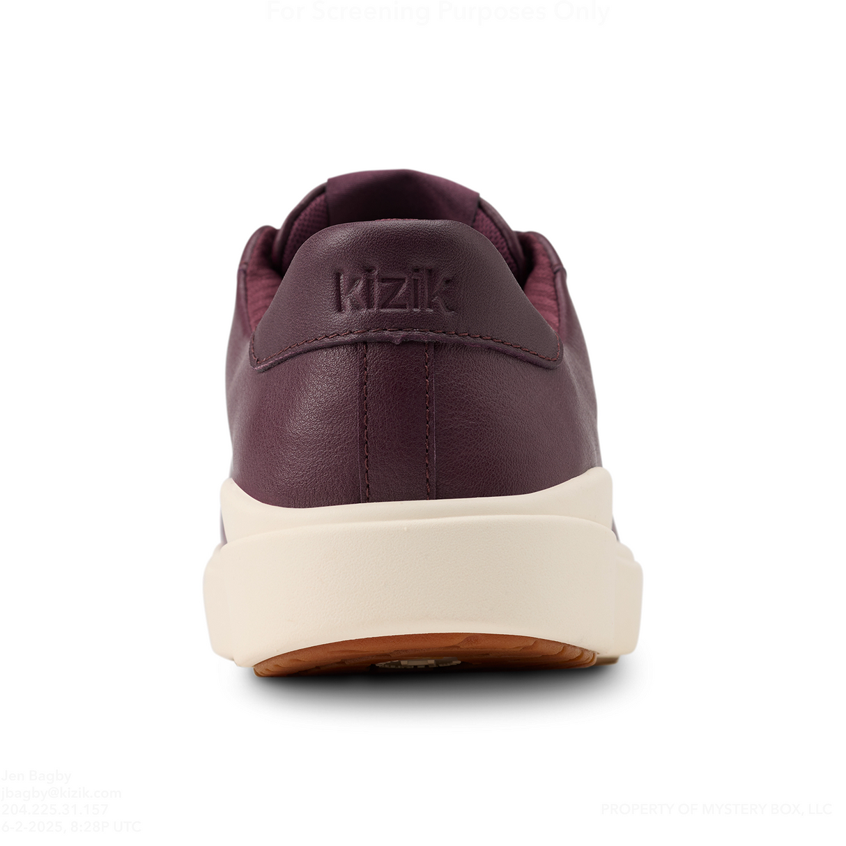 Kizik Vegas 2 Sneaker (Women) - Mauve Wine/Pristine Athletic - Casual - Lace Up - The Heel Shoe Fitters