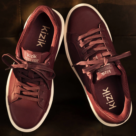 Kizik Vegas 2 Sneaker (Women) - Mauve Wine/Pristine Athletic - Casual - Lace Up - The Heel Shoe Fitters