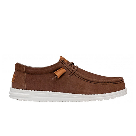 Hey Dude Wally Craft Suede Slip On (Men) - Brown Dress-Casual - Slip Ons - The Heel Shoe Fitters