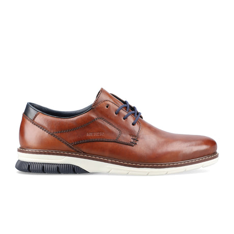 Rieker Dustin 14402-24 Oxford (Men) - Peanut/Pazifik Dress-Casual - Oxfords - The Heel Shoe Fitters