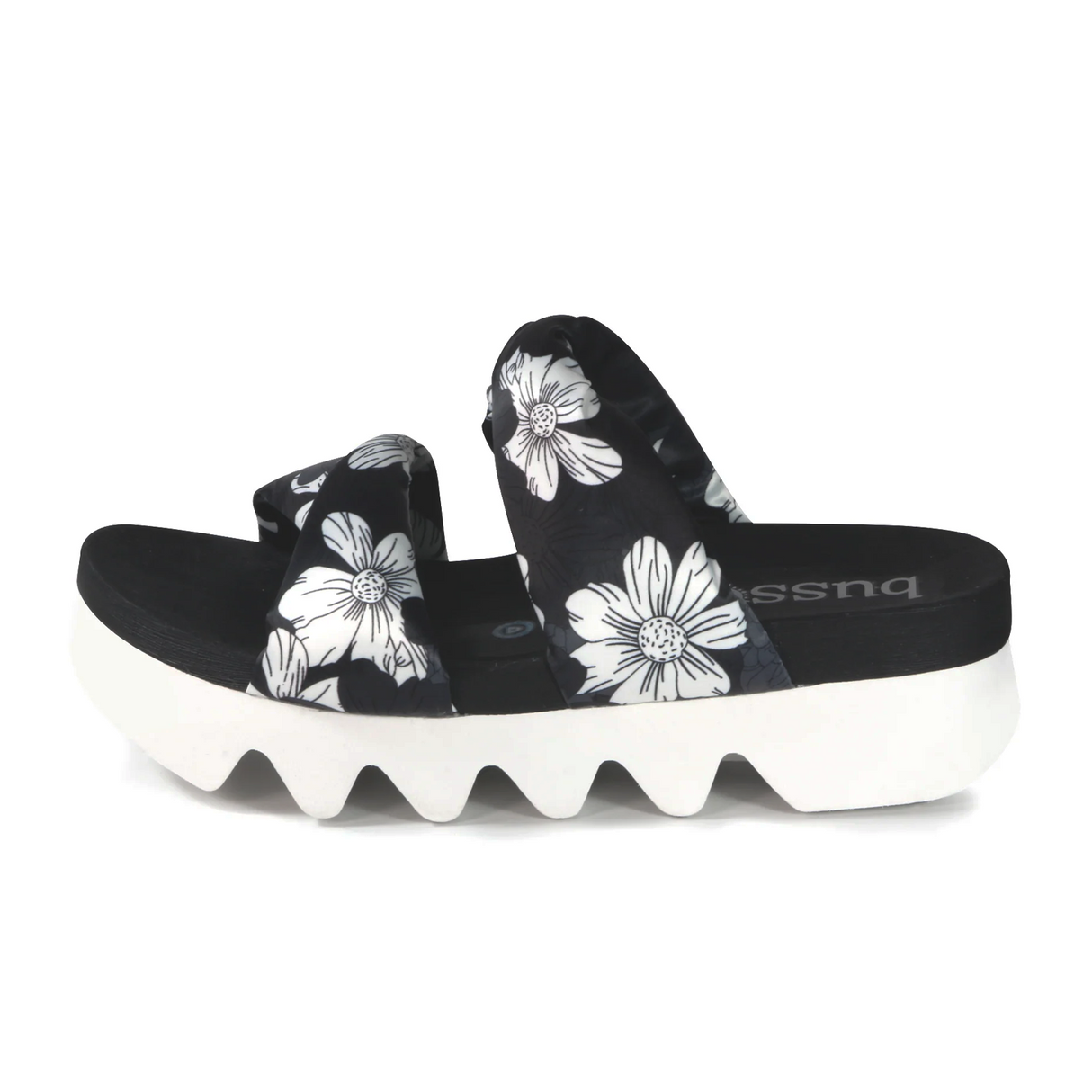 Bussola Carina Slide Sandal (Women) - Bianconero Flor Lycra Sandals - Slide - The Heel Shoe Fitters