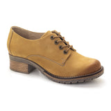 Dromedaris Kaley Heeled Lace Up (Women) - Ocre Dress-Casual - Heels - The Heel Shoe Fitters