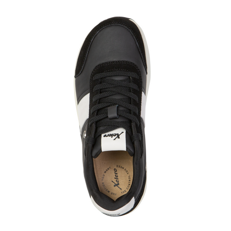 Xelero Nellie Sneaker (Women) - Black/White Athletic - Casual - Lace Up - The Heel Shoe Fitters