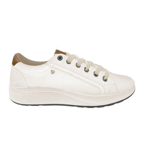 Xelero Heidi Walking Shoe (Women) - White Canvas Athletic - Walking - The Heel Shoe Fitters
