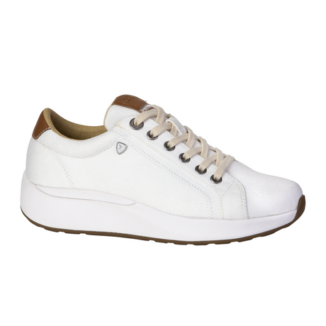 Xelero Heidi Walking Shoe (Women) - White Canvas Athletic - Walking - The Heel Shoe Fitters