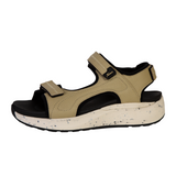 Xelero Sofia Backstrap Sandal (Women) - Tan/Black Sandal - Backstrap - The Heel Shoe Fitters