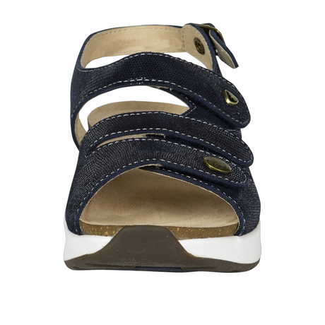 Xelero Mykonos Backstrap Sandal (Women) - Navy Sandals - Backstrap - The Heel Shoe Fitters