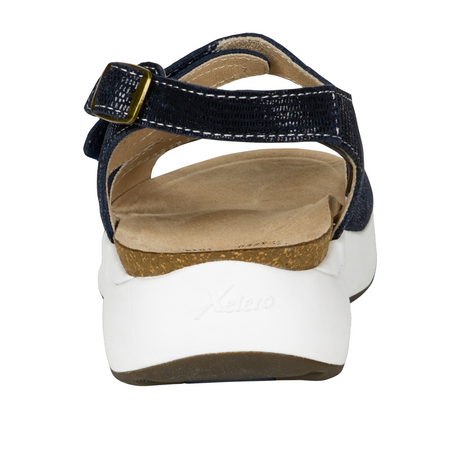 Xelero Mykonos Backstrap Sandal (Women) - Navy Sandals - Backstrap - The Heel Shoe Fitters