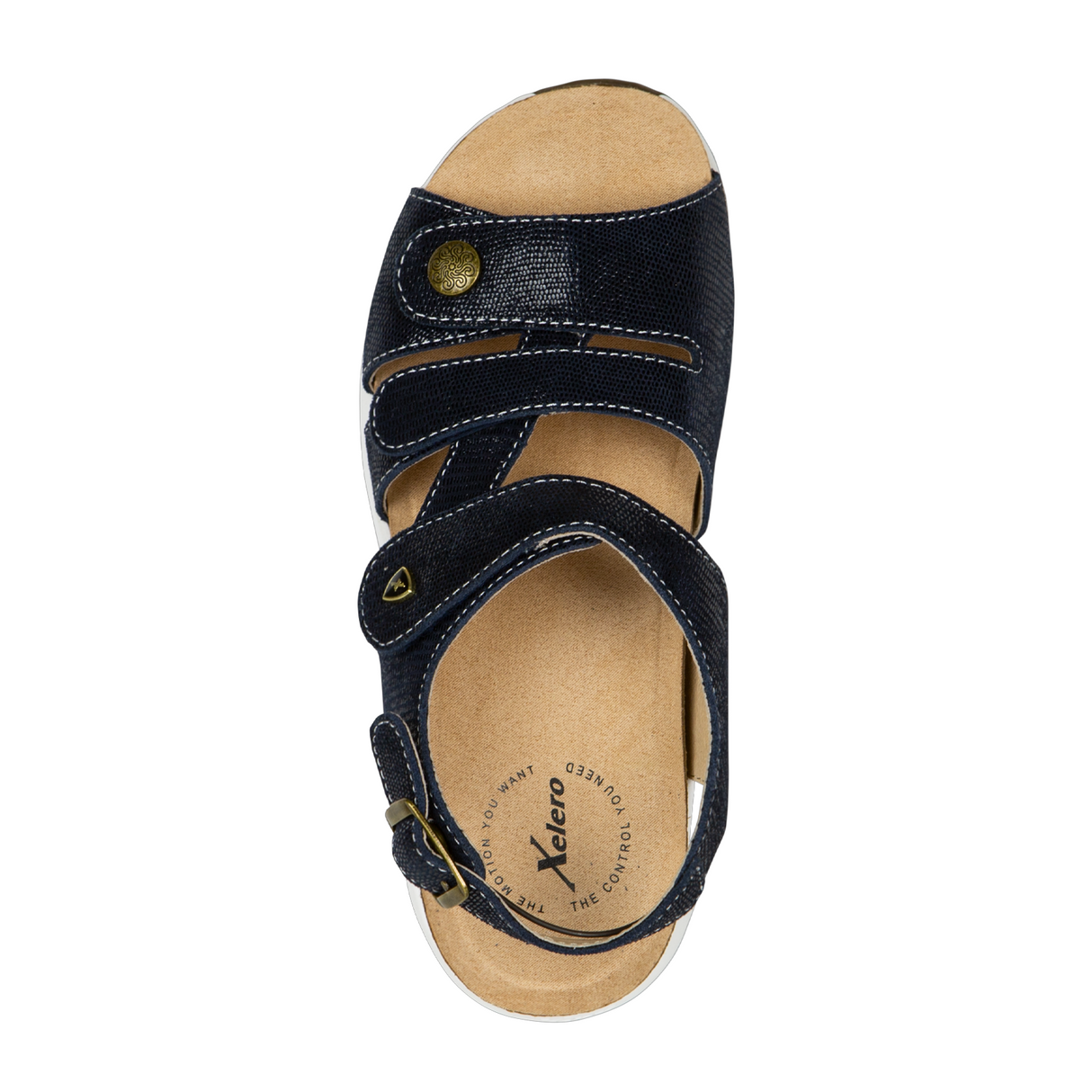 Xelero Mykonos Backstrap Sandal (Women) - Navy Sandals - Backstrap - The Heel Shoe Fitters