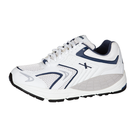 Xelero Matrix Mesh Walking Shoe (Men) - White/Navy Athletic - Walking - The Heel Shoe Fitters