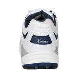 Xelero Matrix Mesh Walking Shoe (Men) - White/Navy Athletic - Running - Motion Control - The Heel Shoe Fitters