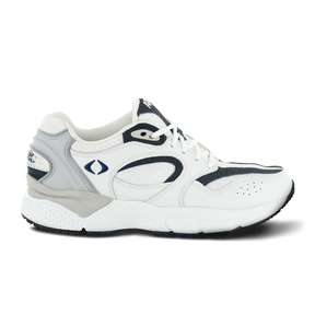 Apex X521 Boss Runner Active Shoe (Men) - White/Navy Athletic - Walking - The Heel Shoe Fitters