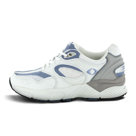 Apex X521 Boss Runner (Women) - White/Periwinkle Athletic - Walking - The Heel Shoe Fitters