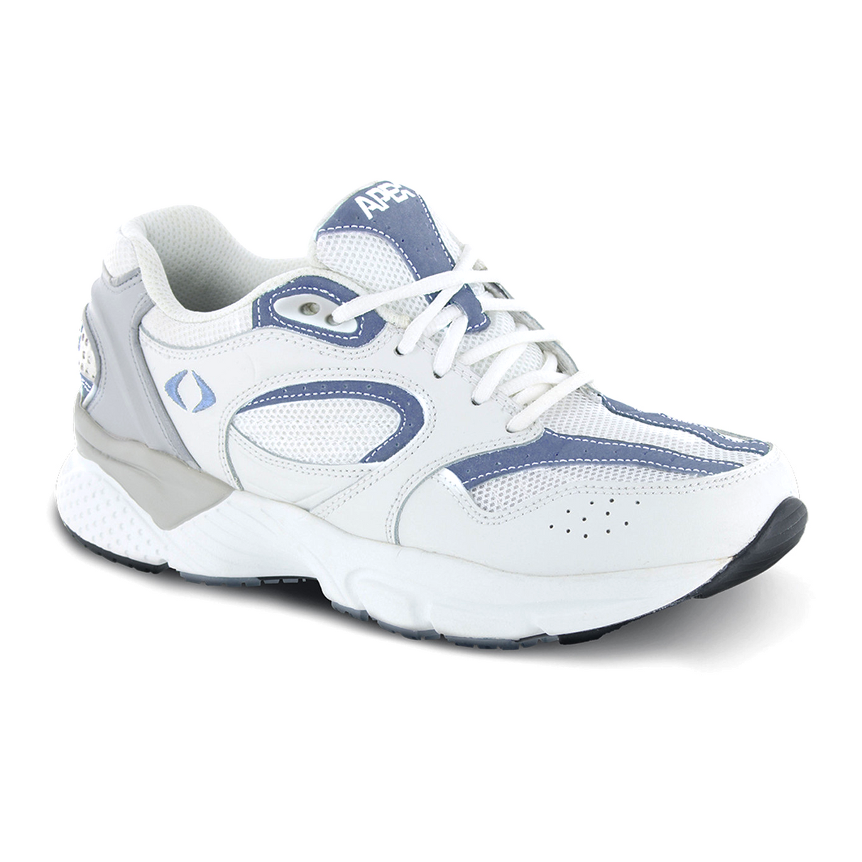 Apex X521 Boss Runner (Women) - White/Periwinkle Athletic - Walking - The Heel Shoe Fitters