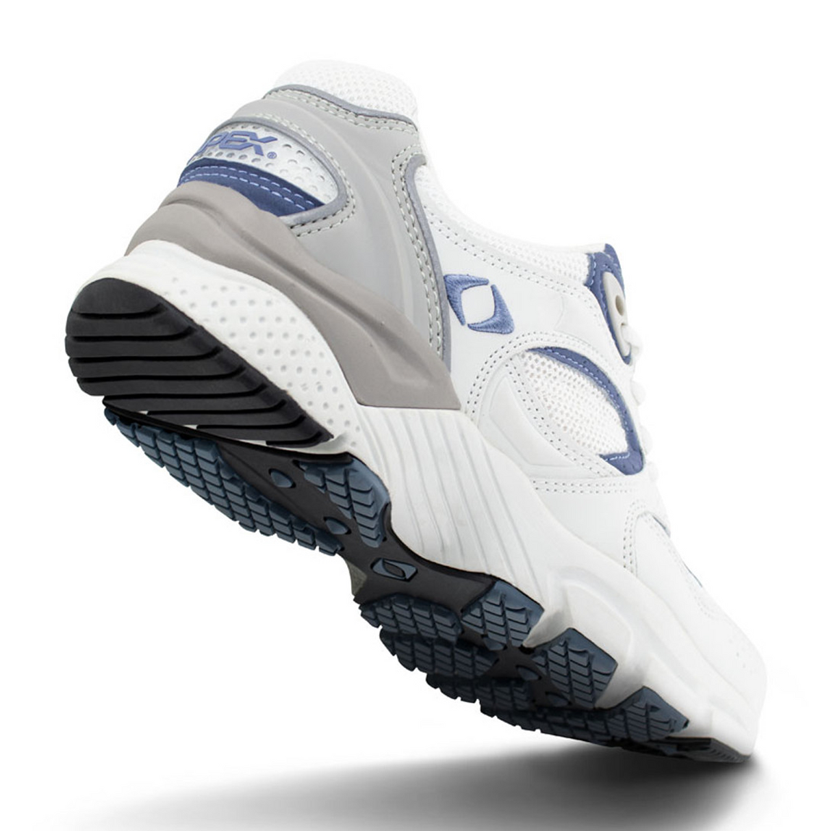 Apex X521 Boss Runner (Women) - White/Periwinkle Athletic - Walking - The Heel Shoe Fitters