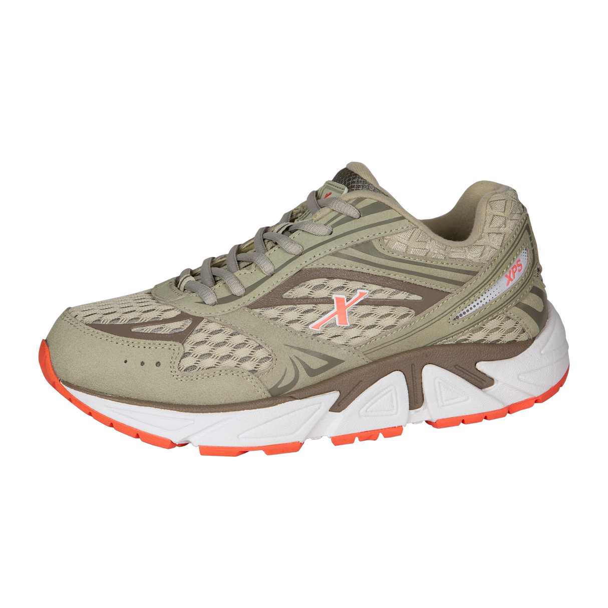 Xelero Genesis XPS Walking Shoe (Women) - Grey/Salmon Athletic - Walking - The Heel Shoe Fitters