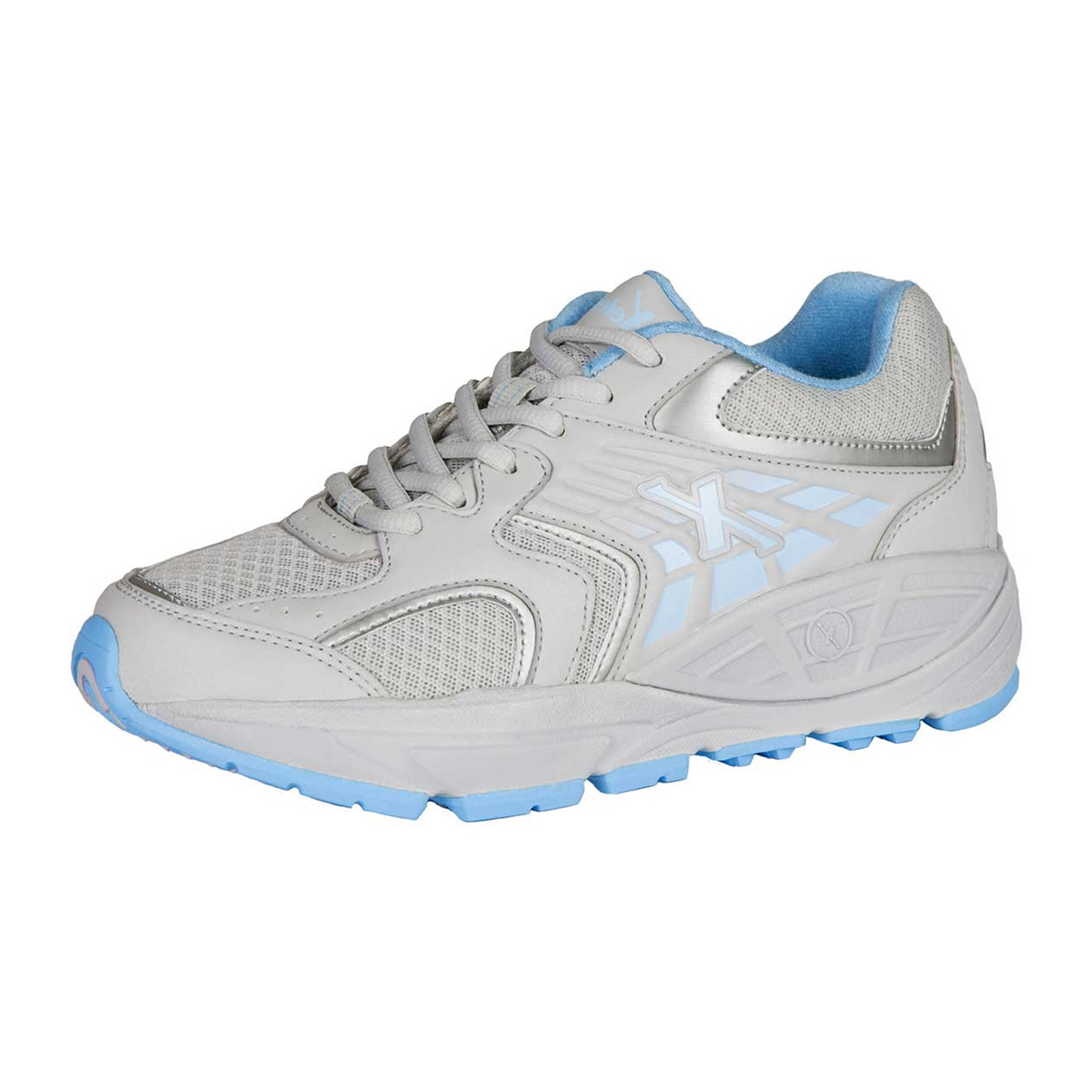 Xelero Matrix I Walking Shoe (Women) - Light Silver/Light Blue Athletic - Walking - The Heel Shoe Fitters