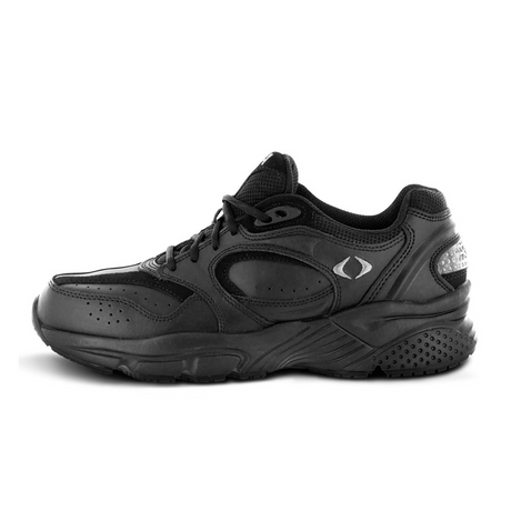 Apex X801 Lace Walker (Men) - Black Athletic - Walking - The Heel Shoe Fitters