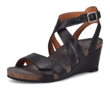 Taos Xcellent 2 Wedge Sandal (Women) - Black Sandals - Heel/Wedge - The Heel Shoe Fitters
