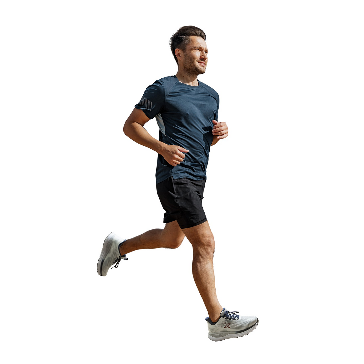 Xelero X-GPS Running Shoe (Men) - Vapor/Navy Athletic - Running - Motion Control - The Heel Shoe Fitters