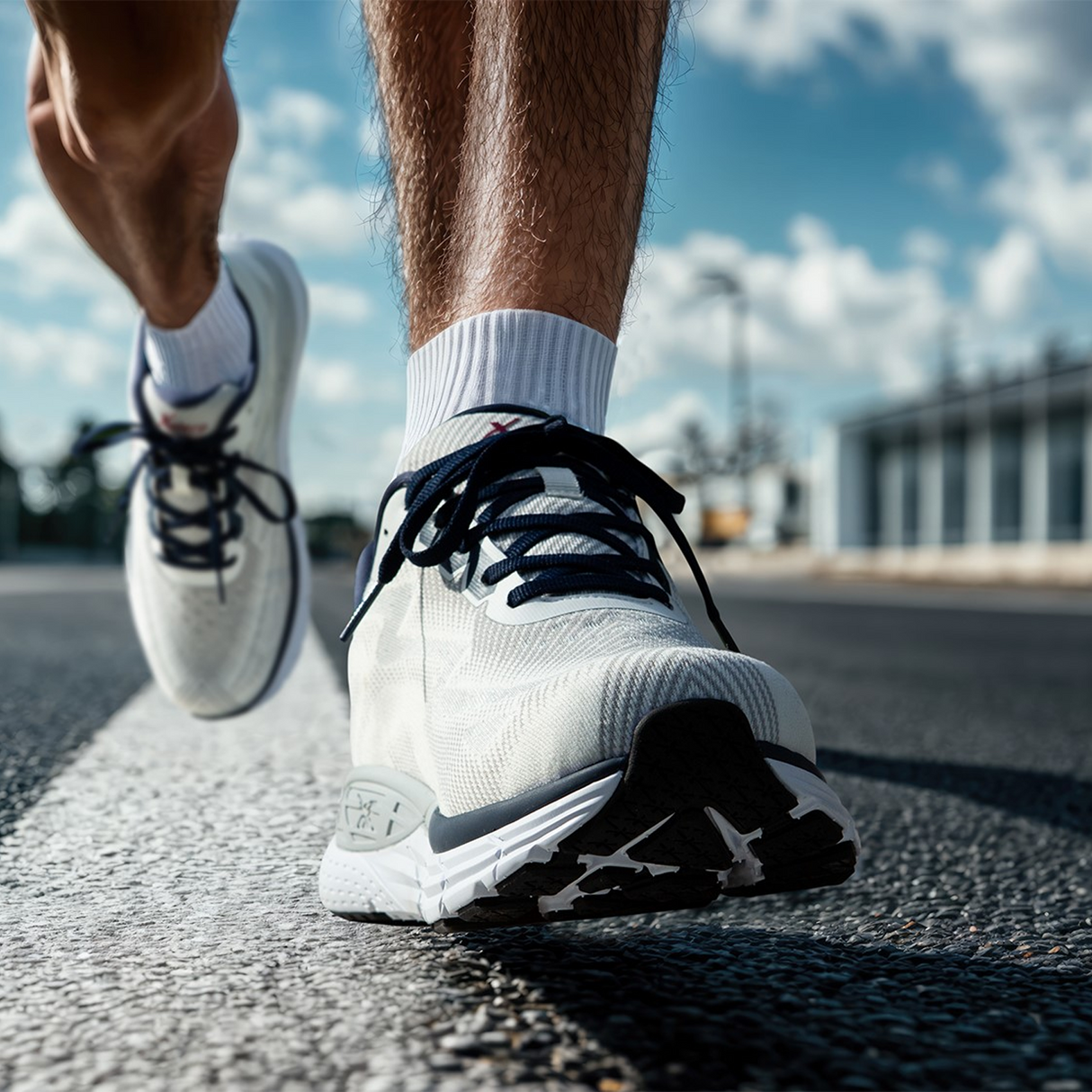 Xelero X-GPS Running Shoe (Men) - Vapor/Navy Athletic - Running - Motion Control - The Heel Shoe Fitters