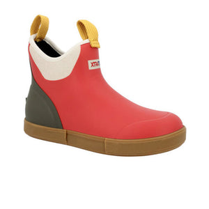 XtraTuf Vintage 6" Ankle Deck Boot (Women) - Vintage Coral Boots - Rain - Ankle - The Heel Shoe Fitters