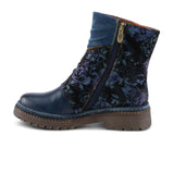 L'Artiste Avrilrose Ankle Boot (Women) - Navy Multi Boots - Casual - Ankle - The Heel Shoe Fitters