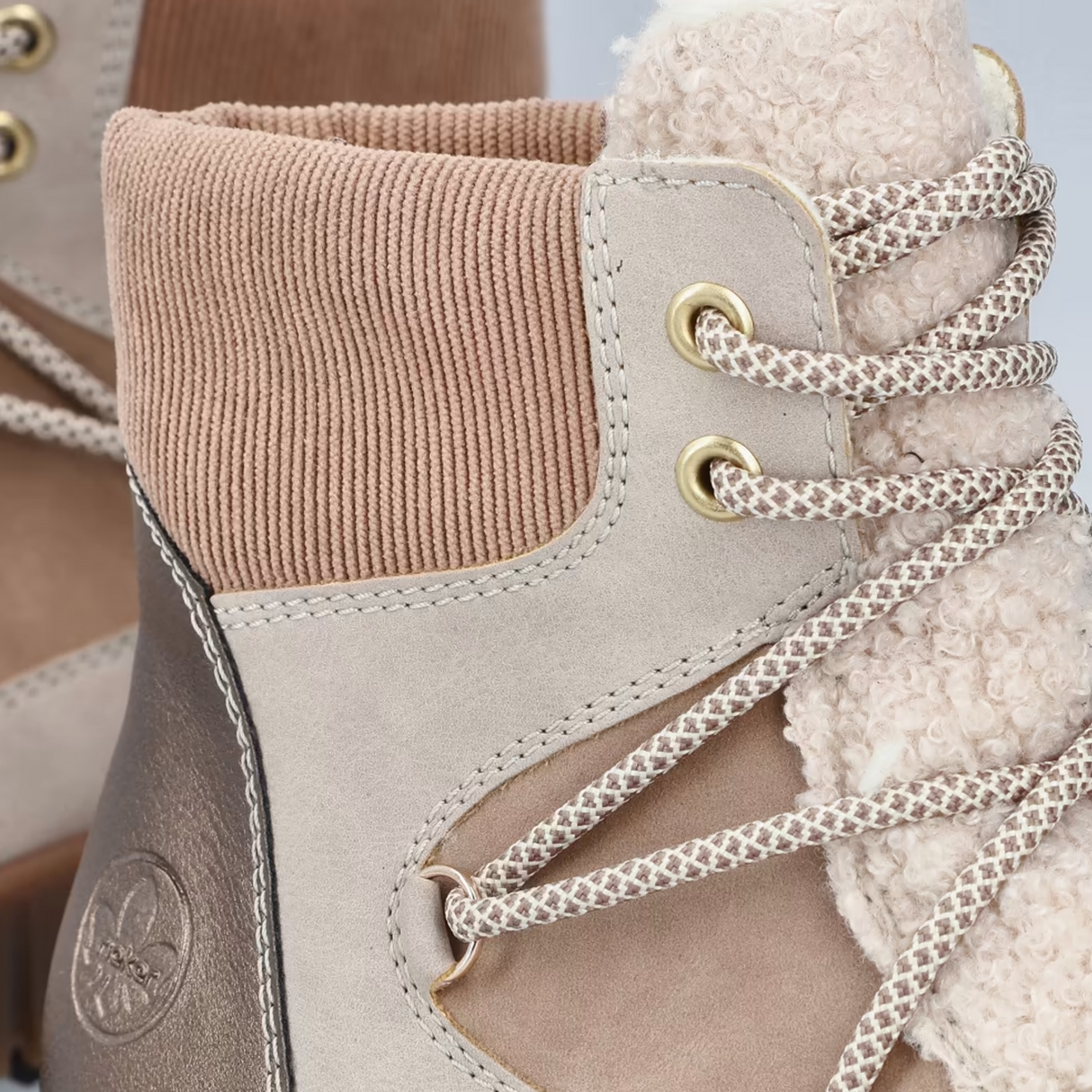 Rieker Y6120 Trudie Boot (Women) - Champignon/Camel/Beige Boots - Winter - Mid - The Heel Shoe Fitters