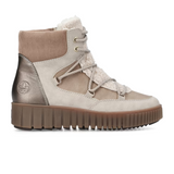 Rieker Y6120 Trudie Boot (Women) - Champignon/Camel/Beige Boots - Winter - Mid - The Heel Shoe Fitters