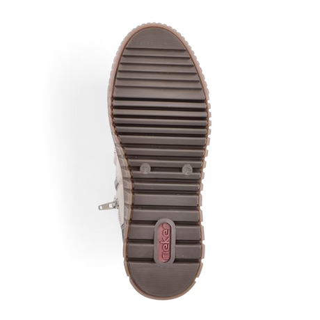 Rieker Y6120 Trudie Boot (Women) - Champignon/Camel/Beige Boots - Winter - Mid - The Heel Shoe Fitters