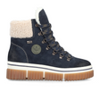 Rieker Trudie 47 Lace Up Boot (Women) - Kobalt/Beige Boots - Casual - Low - The Heel Shoe Fitters