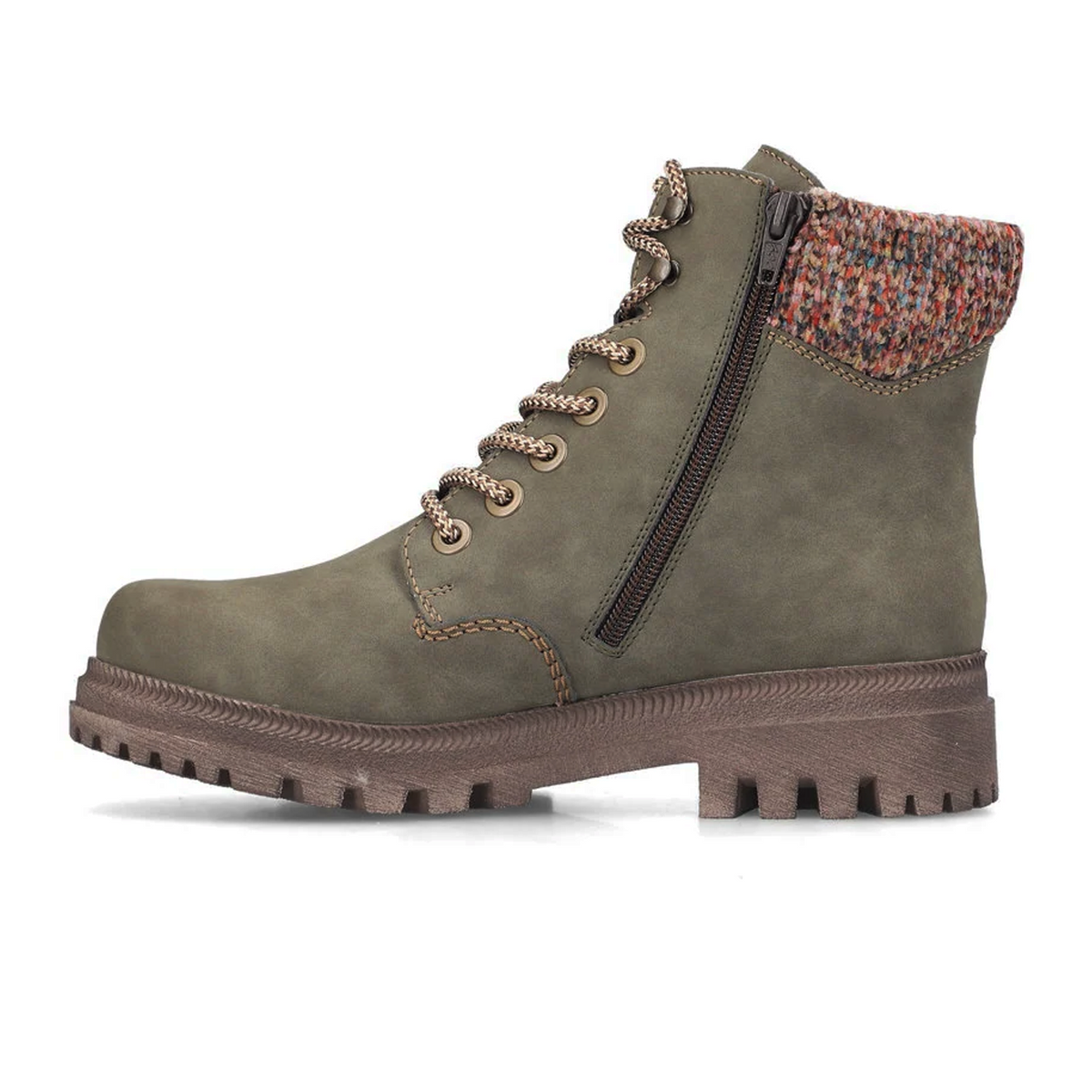 Rieker Thalia 21 Lace Up Boot (Women) - Fjord/Havanna