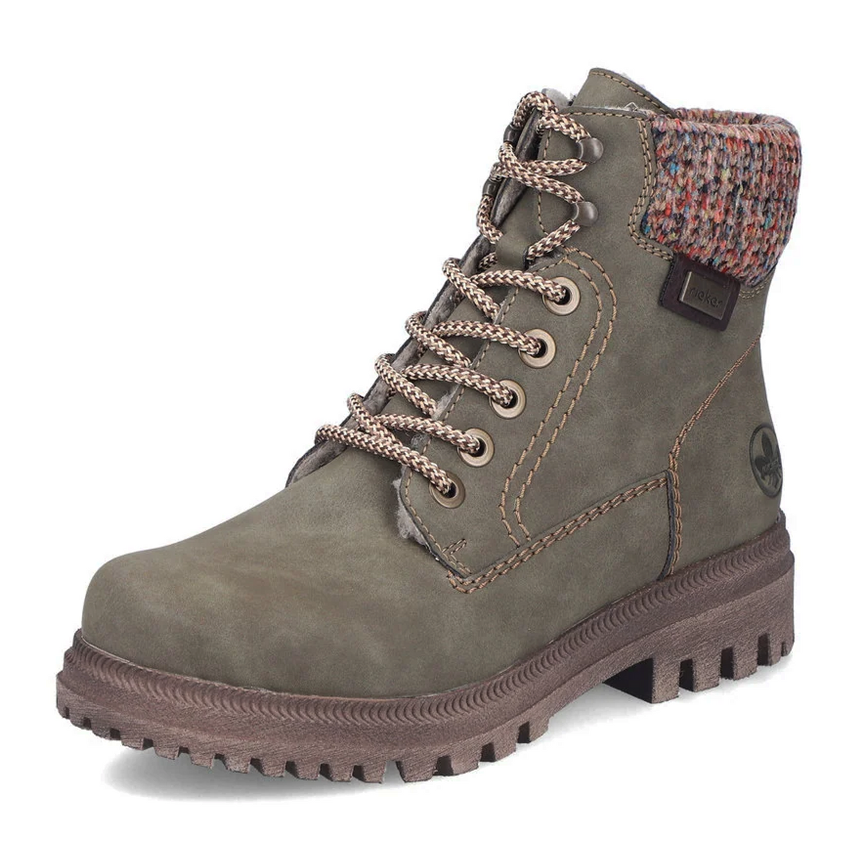 Rieker Thalia 21 Lace Up Boot (Women) - Fjord/Havanna