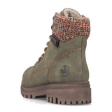 Rieker Thalia 21 Lace Up Boot (Women) - Fjord/Havanna