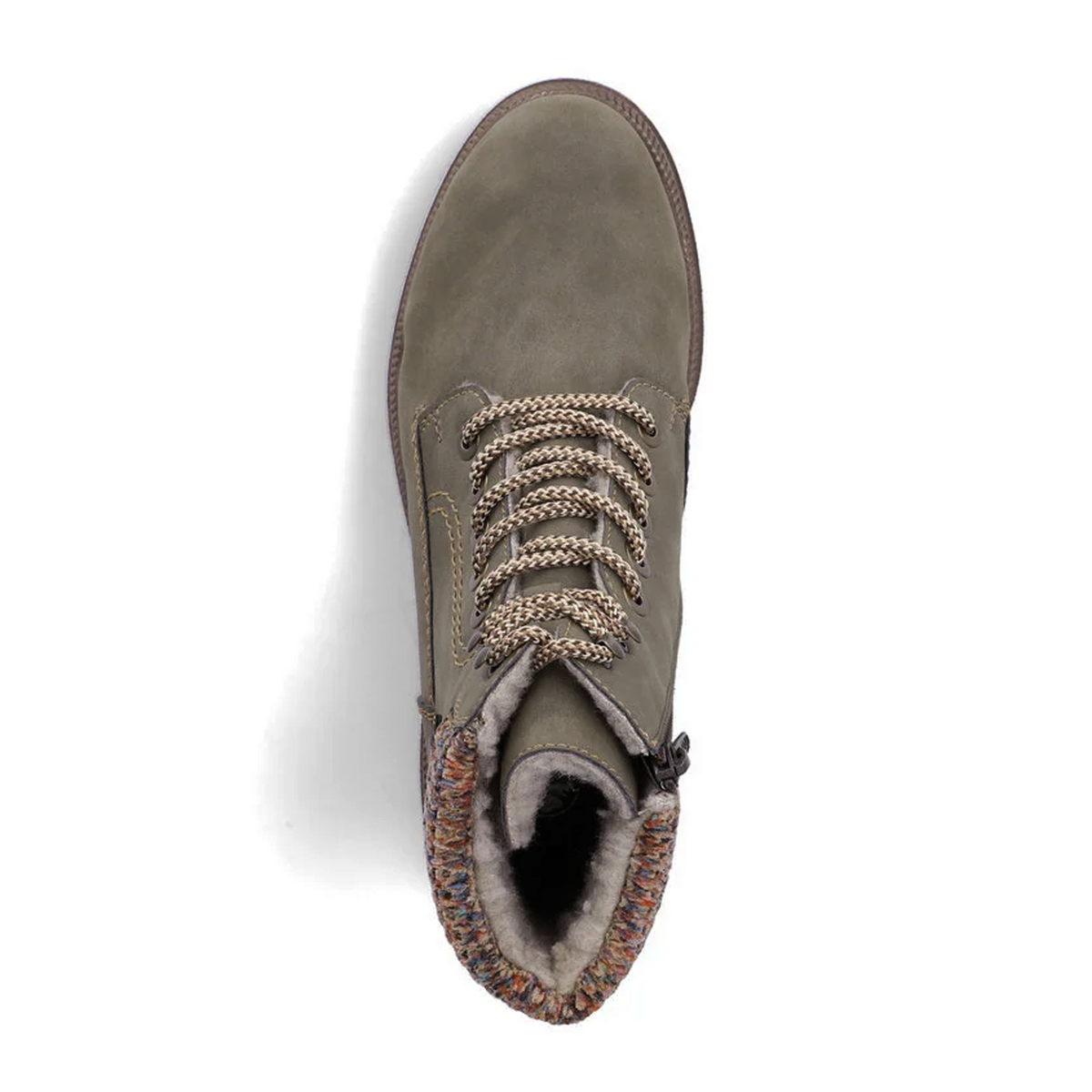 Rieker Thalia 21 Lace Up Boot (Women) - Fjord/Havanna