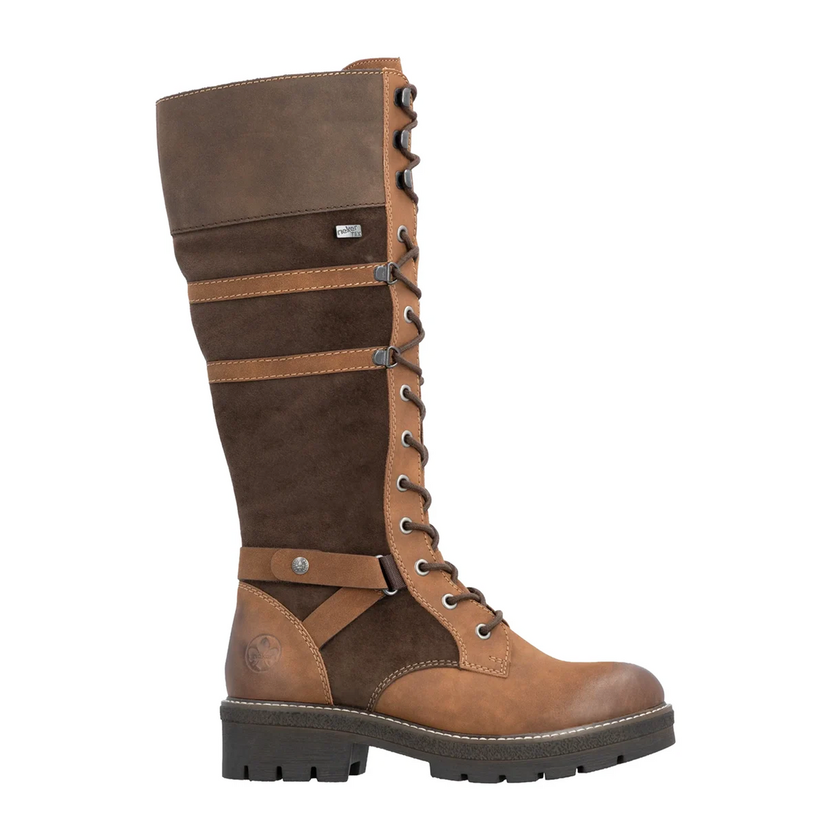 Rieker Sabrina T8101 Tall Boot (Women) - Brown/Havanna/Brandy