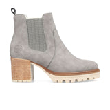 Rieker Sandra Y9071 Heeled Chelsea Boot (Women) - Grey/Leinen Boots - Fashion - Chelsea Boot - The Heel Shoe Fitters
