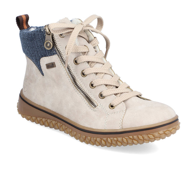 Rieker Cordula Z4209 Ankle Boot (Women) - Champignon/Denim Boots - Fashion - Ankle Boot - The Heel Shoe Fitters