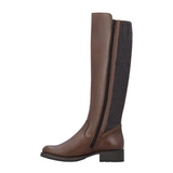 Rieker Faith Z9591 Tall Boot (Women) - Ebony/Moro/Chestnut Boots - Casual - High - The Heel Shoe Fitters