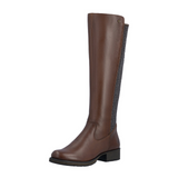 Rieker Faith Z9591 Tall Boot (Women) - Ebony/Moro/Chestnut Boots - Casual - High - The Heel Shoe Fitters