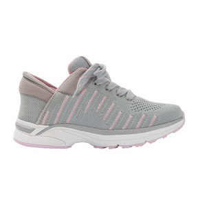 Zeba Hands Free Sneaker (Women) - Rose Gray Athletic - Casual - Lace Up - The Heel Shoe Fitters