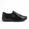 Ziera Java XF Slip On (Women) - Black Lizard Shine Leather Dress-Casual - Slip On - The Heel Shoe Fitters