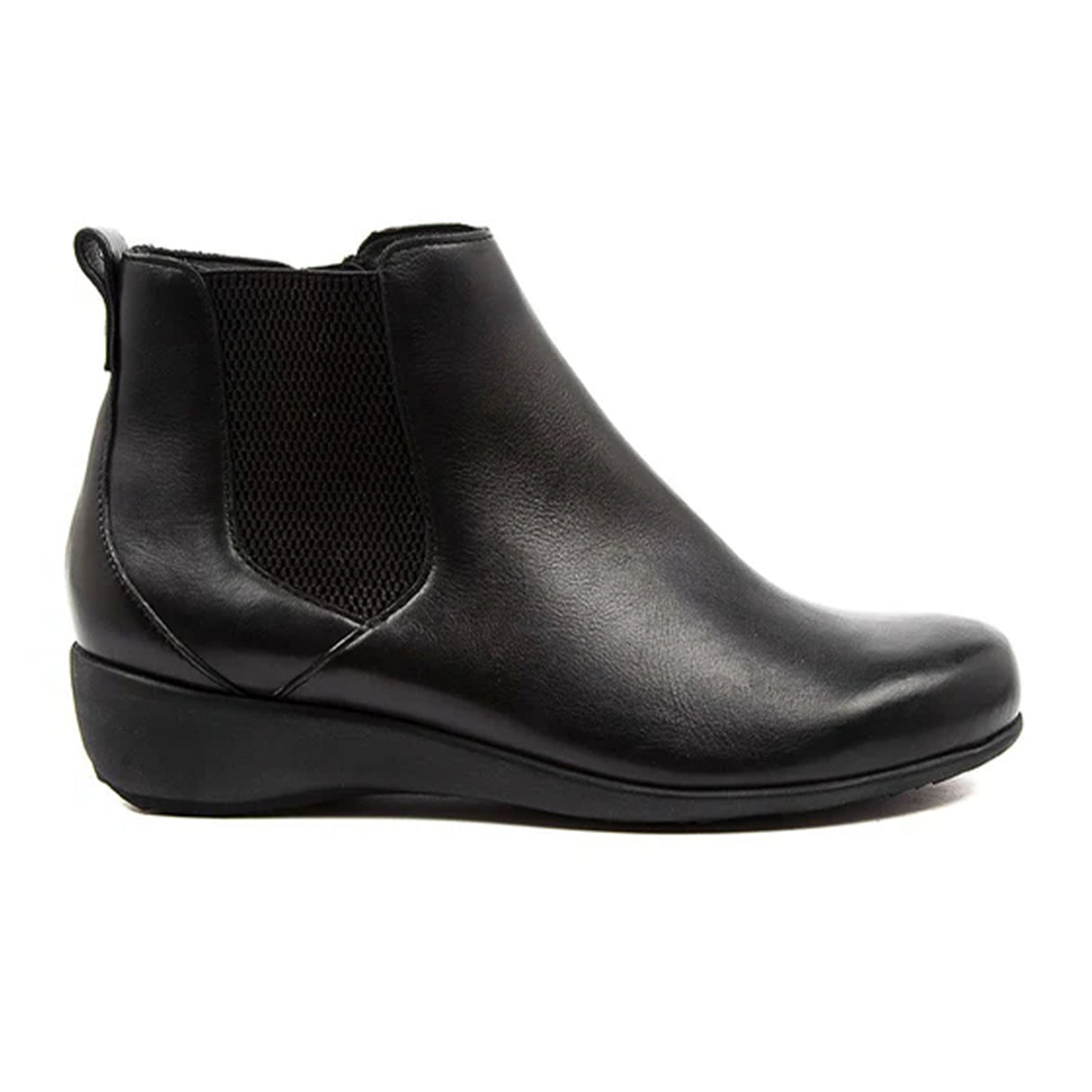 Ziera Shanghai Extra Wide Chelsea Boot (Women) - Black Leather Boots - Fashion - Chelsea - The Heel Shoe Fitters