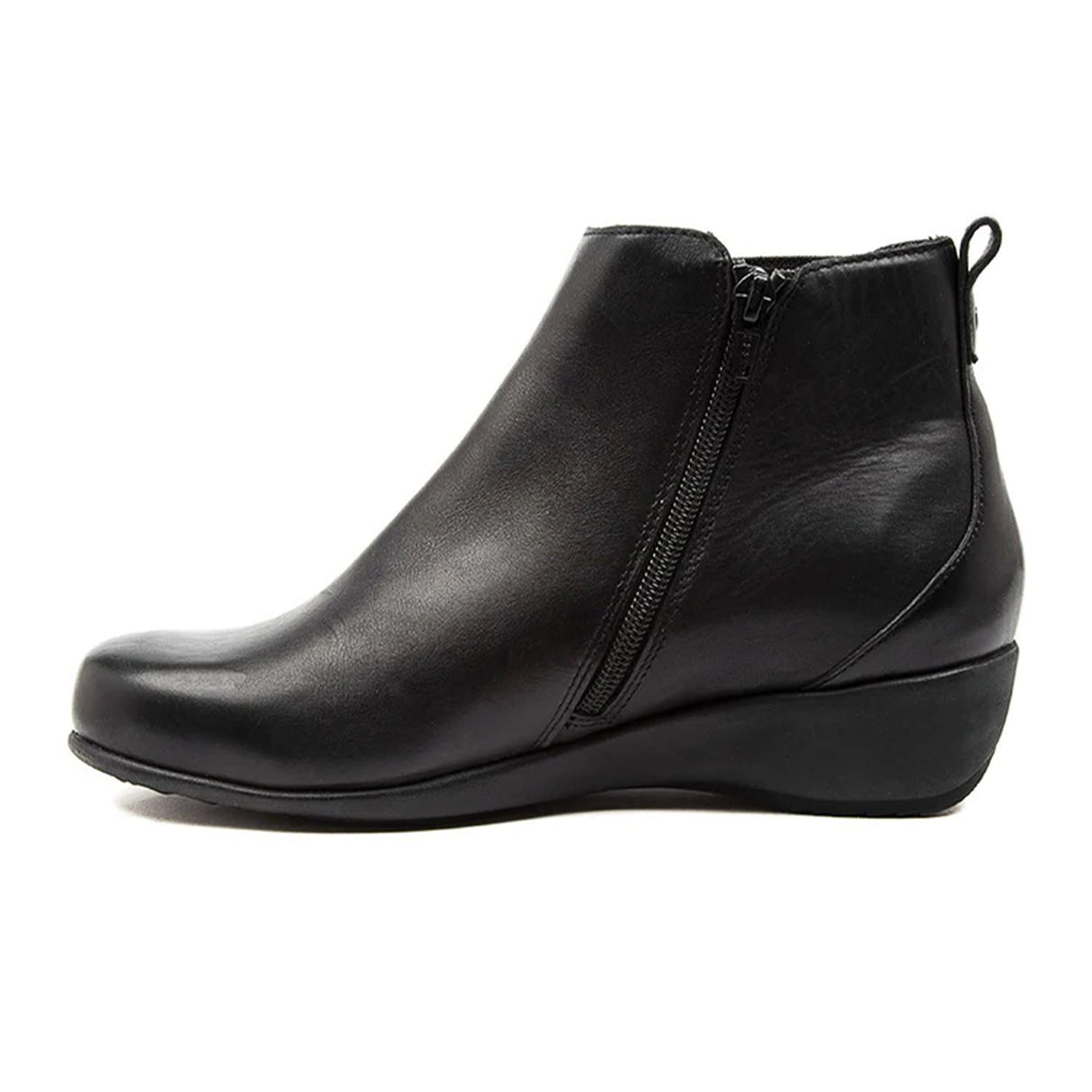 Ziera Shanghai Extra Wide Chelsea Boot (Women) - Black Leather Boots - Fashion - Chelsea - The Heel Shoe Fitters