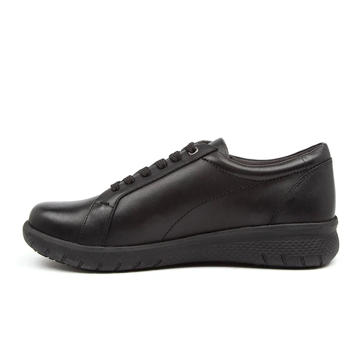 Ziera Solar XF Sneaker (Women) - Black Leather Athletic - Casual - Lace Up - The Heel Shoe Fitters