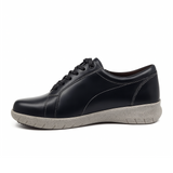 Ziera Solar XF Sneaker (Women) - Black/Misty Speckle Leather Athletic - Casual - Lace Up - The Heel Shoe Fitters